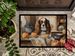 Cavalier Spaniel Fall Kitchen Pumpkins Doormat Front Door Mat Indoor Outdoor Rugs For Entryway, Non Slip Washable Low Pile, 24H X 36W_maomaolike.com