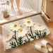Simple Dirty And Dustproof Wear Resistant Fresh Flower Bathroom Toilet Cashmere Floor Mat Room Doorway Decorative Floor Mat Home Decor Dekoarredamento_maomaolike.com