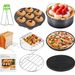 Home Furniture Air Fryer Accessories Set Oil Paper Single Rectangular Double Pot Grill Metal Round Bowl_maomaolike.com