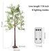 5.9ft Lighted Artificial Olive Tree With LED Fairy Lights With LED Fairy Lights For Garden Patio Front Door Party Indoor Outdoor Decor_maomaolike.com