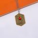 Movie Child's Play Heart Of Damballa Vintage Distressed Ruby Engraved Amulet Pendant Necklace Film Peripherals Charm_maomaolike.com