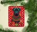 Cane Corso Holiday Christmas Porcelain Ornament Christmas Tree Hanging Decorations For Home Christmas Holiday, Rectangle, Gift, Multicolor_maomaolike.com