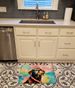 Chocolate Labrador Hippie Dawg Memory Foam Kitchen Mat Machine Washable Anti-Fatigue Mat Cushion Comfort Bath Mat Or Kitchen Rug_maomaolike.com