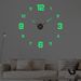 Luminous Diy Wall Clock Personalized Household Punch-free Decorative Wall Sticker Clock Acrylic Clock Simple Digital Wall Clock_maomaolike.com