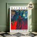 Macbeth Themed Painting Poster, Vibrant Surreal Style Poster, Captivating Literary Artwork Featuring Three Hooded Figures & Cloaked Figure With_maomaolike.com