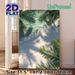Tropical Palm & Water Scene Painting Poster, Soft-hued Tranquil Coastal View Poster, Delivers Serene Natural Ambiance, Suitable For Living Room_maomaolike.com