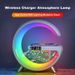 New Intelligent G Shaped LED Lamp Bluetooth Speake Wireless Charger Atmosphere Lamp App Control For Bedroom Home Decor_maomaolike.com