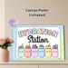 Hydration Station Painting Poster, Pastel-colored Cute Cartoon Water Bottles Poster, Gentle Reminder To Stay Hydrated, Ideal For Office, Break Room_maomaolike.com
