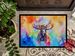 Hippie Animal Moose Doormat Front Door Mat Indoor Outdoor Rugs For Entryway, Non Slip Washable Low Pile, 24H X 36W_maomaolike.com