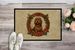 Briard Christmas Flowers Doormat Front Door Mat Indoor Outdoor Rugs For Entryway, Non Slip Washable Low Pile, 24H X 36W_maomaolike.com