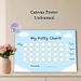 Potty Chart Painting Poster, Light Blue Cloud-themed Poster, Practical Design With Reward Space To Track Potty Training Progress, Ideal For Home_maomaolike.com