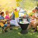 Outdoor Rattan Bar Table With Extendable Tabletop 8 Gal Capacity Drainage Hole For A Pool Party, Barbecue, Camping, Etc_maomaolike.com