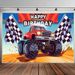 Truck Birthday Party Banner - 2D Flat Polyester Wall Hanging With Number 1, 1st Birthday Party Decor, Photo Props_maomaolike.com