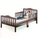Stylish Wooden Toddler Bed - Durable Construction, Guardrails For Safety, Easy Assembly, Perfect For Kids' Bedroom Furniture_maomaolike.com