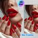 Red Lip & Nail Glam Painting Poster, Glossy Elegant Close-up Of Matching Red Lips And Manicure Poster, Stylish Glamorous Decor Suitable For Beauty_maomaolike.com