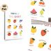 Fruits Of The Spirit Painting Poster, Cute Cartoon Fruit & Inspirational Text Poster, Warm Uplifting Design Ideal For Home, Living Room & Spiritual_maomaolike.com