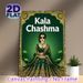 Kala Chashma Themed Painting Poster, Luxurious Indian Traditional Style Poster, Elegant Figure In Emerald Lehenga With Gold Embroidery And Lotus_maomaolike.com