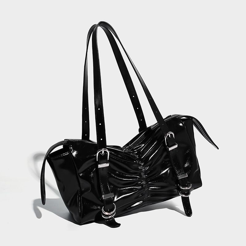 Korean Style Butterfly 2026 Autumn Winter New Large Capacity Shoulder High-end Commuting Underarm Baguette Bag_maomaolike.com