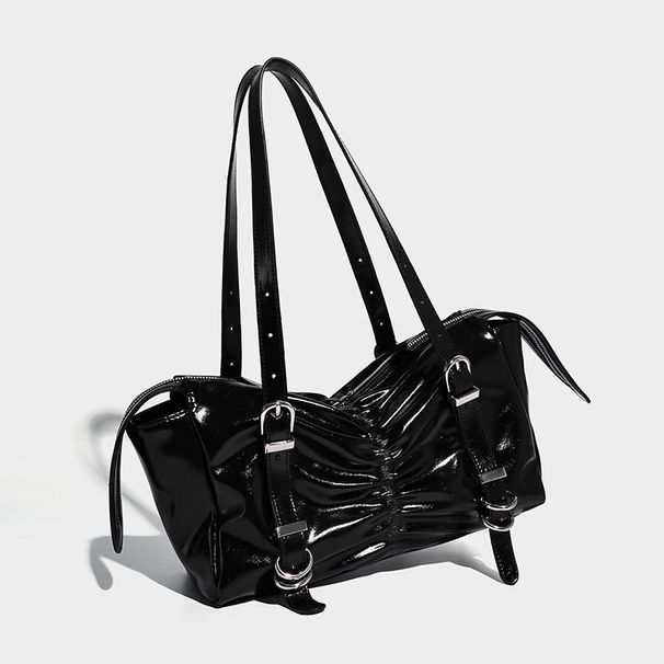 Korean Style Butterfly 2026 Autumn Winter New Large Capacity Shoulder High-end Commuting Underarm Baguette Bag_maomaolike.com