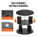 VEVOR 5 Tiers Rotating Shoe Rack Tower, 360°Spinning Shoe Display, Revolving Shoe Rack Storage Round Carousel, Lazy Susan Shoe Rack Organizer, Ideal For Bedroom, Living Room, Entryway, Black_maomaolike.com