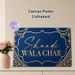 Indian Wedding Themed Painting Poster, Luxurious Ornate Blue & Gold Embellished Poster, Elegant Festive Design Ideal For Wedding Venues And Home_maomaolike.com