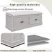 Storage Bench With 4 Doors And Adjustable Shelves,Shoe Bench With Removable Cushion For Living Room,Entryway_maomaolike.com
