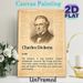 Charles Dickens Themed Painting Poster, Vintage Newspaper-style Monochrome Poster, Highlights Iconic Literary Characters & Victorian London Vibe_maomaolike.com