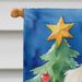 Maltese Christmas Reindeer House Flag Large Porch Sleeve Pole Decorative Outside Yard Banner Artwork Wall Hanging, Polyester, House Size, Multicolor_maomaolike.com
