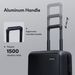 FlexiSpot PC Hardside Expandable Luggage With Spinner Wheels, Black, 20-Inch_maomaolike.com