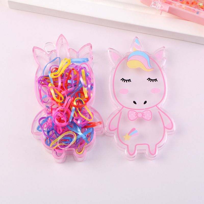 Unisex Children's disposable rubber band multi-colored girls hair tie hair band headband for baby girls hair headwear for girls_maomaolike.com