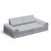 Modular Kids Play Couch, 8PCS Nugget Couch For Building Fort, Toddler Play Sponge Convertible Couch_maomaolike.com