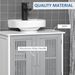 Under Sink Pedestal Storage Bathroom Cabinet, Gray White_maomaolike.com