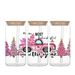 Modern Minimalist Christmas Borosilicate Glass Tumbler With Bamboo Lid & Straw – 16oz Eco-Friendly Leak-Proof Drinkware_maomaolike.com