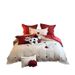 Cartoon Style Bear 100S Long-staple Cotton Four-piece Set Cute Dog Embroidery Duvet Cover Bed Sheet All-cotton Bedding_maomaolike.com