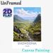 Snowdonia Wales Mountain Valley Painting Poster, Vibrant Stylized Scenic Landscape Poster, Delivers Tranquil Natural Ambiance, Ideal For Living Room_maomaolike.com