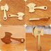 Brass Mini Axe Lucky Keychain Bag Pendant Hanging Decoration Accessories Hot Selling Product_maomaolike.com