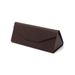 Unisex Eyeglasses case Cross grain PU leather eyeglasses case Triangle folding sunglasses case_maomaolike.com