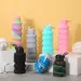 Platinum Silicone Sport Outdoor Folding Creative Sipper Cover Retractable Cup Water Bottle_maomaolike.com