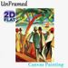 Lakeside Crowd Painting Poster, Vibrant Expressionist Lakeside Gathering Poster, Bold Color Scheme Brings Artistic Vibe, Ideal For Living Room, Office_maomaolike.com