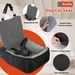 IFurffy Dog Car Seat, Pet Car Seat With Storage Pockets And Clip-On Safety Leash, Washable Coral Fleece Dog Booster Seat For Small Medium Dogs, Small Dog Car Seat For Travel Dog Car Bed (Grey)_maomaolike.com