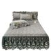 European Style Solid Color Quilted Lace Milk Bedspread Skirt Non-Slip Mattress Baby Velvet Bed Dust Cover_maomaolike.com