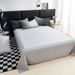 Home Garden Four Piece Set Washed Cotton Quilt Cover_maomaolike.com