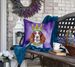 Welsh Springer Spaniel King Of Mardi Gras Throw Pillow Machine Washable, Indoor Outdoor Decorative Pillow For Couch, Bed Or Patio, 18Hx18W_maomaolike.com