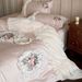 French 100-Count Long-Staple Four-Piece Set Pure Cotton Lace Princess Style Bed Sheet Duvet Cover Home Textile Bedding_maomaolike.com