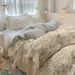 New French Princess Style Small Floral Washed Lace Comfortable Fresh Student Dormitory Four-Piece Set Wholesale_maomaolike.com