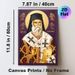 Orthodox Saint Religious Painting Poster, Intricate Traditional Orthodox Icon Style Poster, Richly Adorned Saint With Angels And Sacred Book, Elegant_maomaolike.com