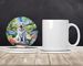 Great Pyrenees Spring Path Large Sandstone Coasters Pack Of 4 Absorbent Round Coasters Decor Gifts For Men Or Women, 4 In, Multicolor_maomaolike.com