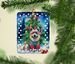 Keeshond Christmas Porcelain Ornament Christmas Tree Hanging Decorations For Home Christmas Holiday, Rectangle, Gift, Multicolor_maomaolike.com