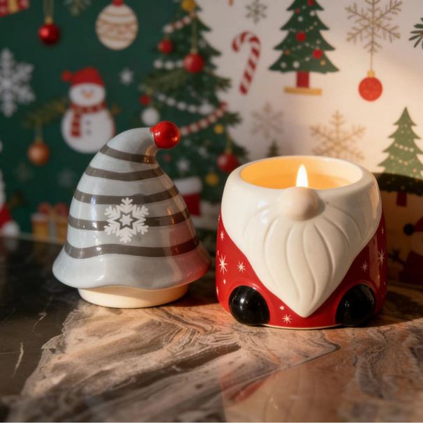 Christmas Limited Edition Scented Dwarf Shape Bedroom Fragrance Candle Holiday Decoration Ornament Home Gift_maomaolike.com