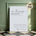 In Loving Memory Painting Poster, Minimalist Elegant Typographic Poster, Warm Heartfelt Message To Honor Loved Ones, Ideal For Home And Memorial_maomaolike.com